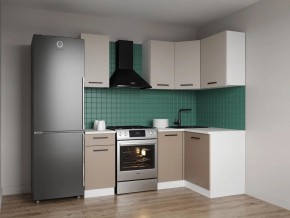 Кухонный гарнитур угловой Каппучино 2000*1200 (Стол. 26мм) в Режи - rezh.ok-mebel.com | фото
