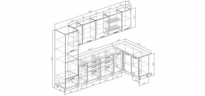 Кухонный гарнитур угловой Каппучино 3200*1400 (Стол.38мм) в Режи - rezh.ok-mebel.com | фото 2