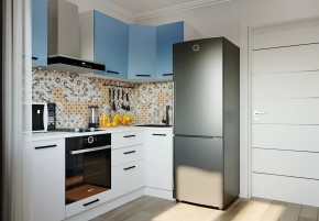 Кухонный гарнитур угловой Капри 2200х1000 (Стол. 38мм) в Режи - rezh.ok-mebel.com | фото