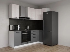 Кухонный гарнитур угловой Санторини 2200*1000 (Стол. 38мм) в Режи - rezh.ok-mebel.com | фото
