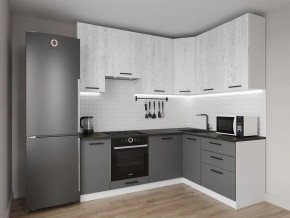 Кухонный гарнитур угловой Санторини 2200*1600 h950 (Стол. 26мм) в Режи - rezh.ok-mebel.com | фото