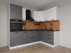 Кухонный гарнитур угловой Санторини 2400*1600 (Стол. 26мм) в Режи - rezh.ok-mebel.com | фото
