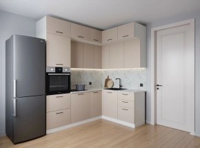 Кухонный гарнитур угловой Шампань 2200*1700 (Стол. 26мм) в Режи - rezh.ok-mebel.com | фото