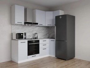 Кухонный гарнитур угловой Смоки 2200*1000 (Стол. 38 мм) в Режи - rezh.ok-mebel.com | фото