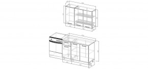 Кухонный гарнитур Умбра 1200 (Стол. 26мм) в Режи - rezh.ok-mebel.com | фото 2
