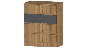 ЛЕНОРА Комод 4 ящика (графит) в Режи - rezh.ok-mebel.com | фото