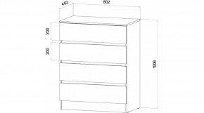 ЛЕНОРА Спальный гарнитур (модульный) графит в Режи - rezh.ok-mebel.com | фото 3