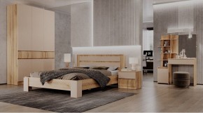 ЛЕНОРА Спальный гарнитур (модульный) кашемир в Режи - rezh.ok-mebel.com | фото