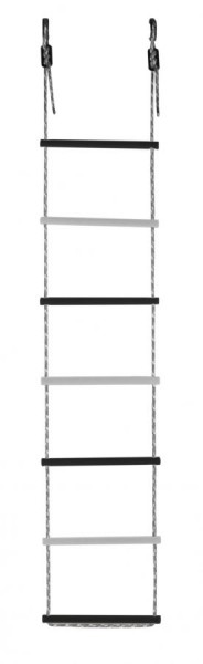 Лестница веревочная 7 перекладин цв.черный, белый D=25  в Режи - rezh.ok-mebel.com | фото 1