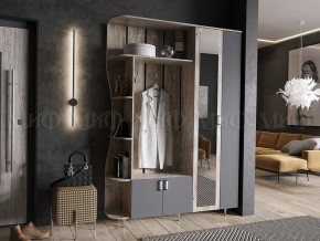 ЛИКА №1 Прихожая ЛДСП (графит/дуб юкон) в Режи - rezh.ok-mebel.com | фото