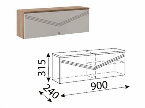 Лимба (гостиная) М10 Шкаф навесной малый в Режи - rezh.ok-mebel.com | фото