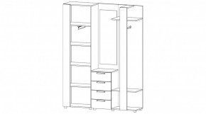 ЛОФТ Прихожая (цемент темный/цемент светлый) в Режи - rezh.ok-mebel.com | фото 4