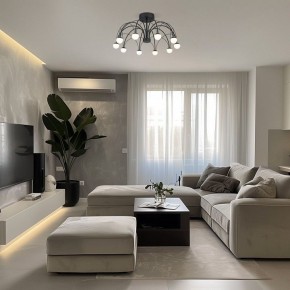 Люстра на штанге Eurosvet Ragno 90035/10 LED черный в Режи - rezh.ok-mebel.com | фото 5