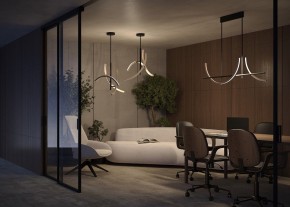 Люстра на штанге Maytoni Wabi MOD428PL-L27BK в Режи - rezh.ok-mebel.com | фото 6