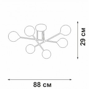 Люстра на штанге Vitaluce V3931 V3931-8/6PL в Режи - rezh.ok-mebel.com | фото 4