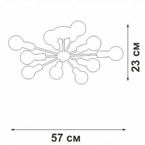 Люстра на штанге Vitaluce V4261 V4261-0/10PL в Режи - rezh.ok-mebel.com | фото 4