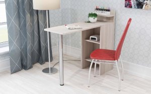 Стол маникюрный 4 трансформер с полками в Режи - rezh.ok-mebel.com | фото