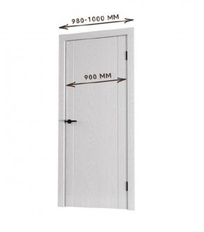 Межкомнатная дверь Bolivar Роялвуд белый (комплект) 900 в Режи - rezh.ok-mebel.com | фото