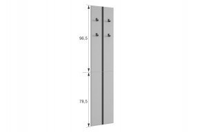 МЕРСИ Прихожая (модульная) графит в Режи - rezh.ok-mebel.com | фото 3