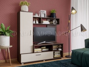 МИНИ Стенка (1500) ЛДСП (Дуб беленый/венге) в Режи - rezh.ok-mebel.com | фото