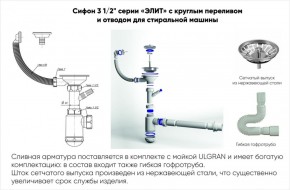 Мойка кухонная ULGRAN U-409 (970*500) в Режи - rezh.ok-mebel.com | фото 14