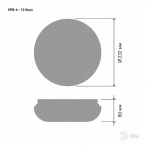 Накладной светильник Эра Классик SPB-6 - 12 Onyx в Режи - rezh.ok-mebel.com | фото 3