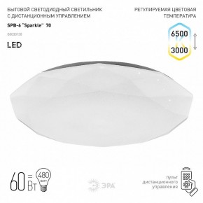 Накладной светильник Эра Классик SPB-6-70-RC Sparkle в Режи - rezh.ok-mebel.com | фото 2
