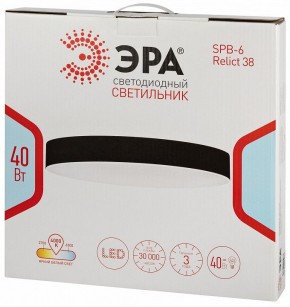 Накладной светильник Эра Relict Relict 38 SPB-6-40 4К BK в Режи - rezh.ok-mebel.com | фото 6