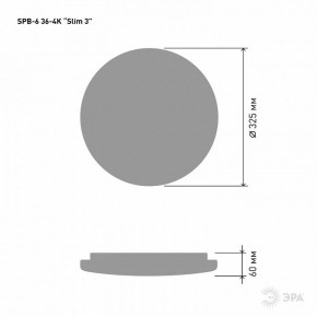Накладной светильник Эра Slim SPB-6 Slim 3 36-4K в Режи - rezh.ok-mebel.com | фото 3