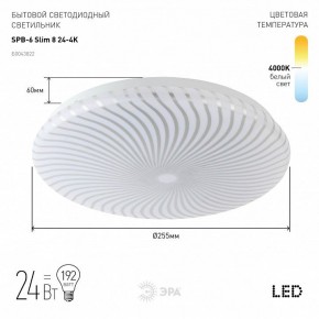 Накладной светильник Эра Slim SPB-6 Slim 8 24-4K в Режи - rezh.ok-mebel.com | фото 2