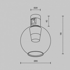 Накладной светильник Maytoni Bubble TR148-1-3W4K-BS в Режи - rezh.ok-mebel.com | фото 5