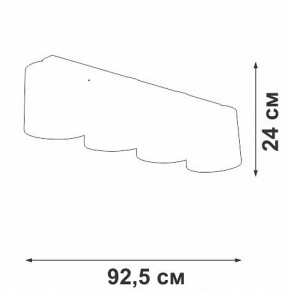 Накладной светильник Vitaluce V2882 V2882-1/4PL в Режи - rezh.ok-mebel.com | фото 3