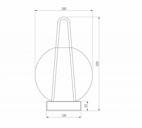 Настольная лампа декоративная Eurosvet Frasco 80507/1 черный в Режи - rezh.ok-mebel.com | фото 3