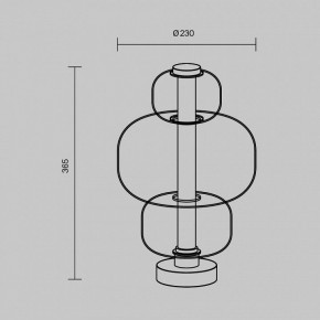 Настольная лампа декоративная Maytoni Atmos MOD364TL-L15B3K в Режи - rezh.ok-mebel.com | фото 5