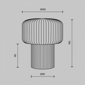 Настольная лампа декоративная Maytoni Omaggio MOD404TL-01BG в Режи - rezh.ok-mebel.com | фото 6