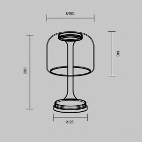 Настольная лампа декоративная Maytoni Spirito MOD286TL-L8W3K в Режи - rezh.ok-mebel.com | фото 4