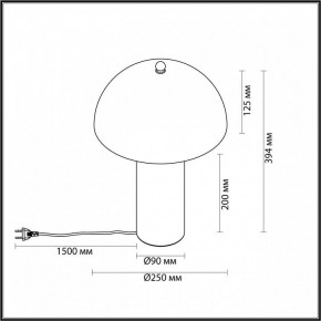 Настольная лампа декоративная Odeon Light Rufina 7088/2T в Режи - rezh.ok-mebel.com | фото 4