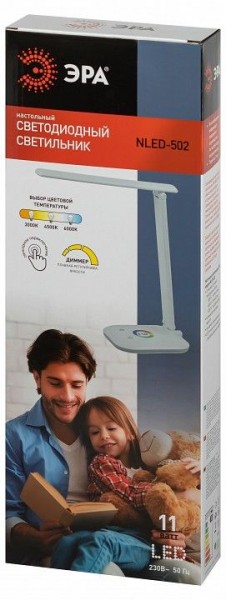 Настольная лампа офисная Эра  NLED-502-11W-W в Режи - rezh.ok-mebel.com | фото 6