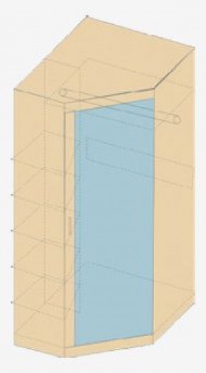 НИКА Н7 Шкаф угловой с зеркалом в Режи - rezh.ok-mebel.com | фото 3