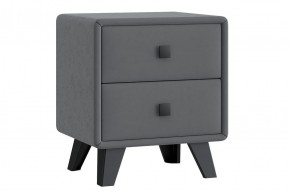 НИКОЛЬ Тумба узкая 2 ящика (серый) в Режи - rezh.ok-mebel.com | фото
