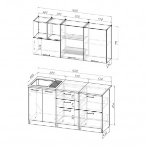 ОЛЬГА Кухонный гарнитур Стандарт 4 (1600 мм) в Режи - rezh.ok-mebel.com | фото 2