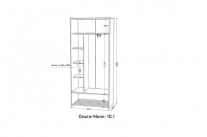 ОЛЬГА-МИЛК 10.1 Шкаф-купе без зеркала в Режи - rezh.ok-mebel.com | фото 2