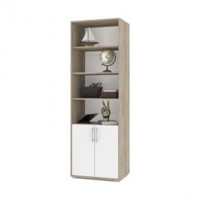 ОЛИВИЯ О21 Шкаф-стеллаж (дуб серый/белый) в Режи - rezh.ok-mebel.com | фото