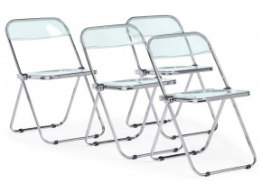 Пластиковый стул Fold складной clear gray-blue в Режи - rezh.ok-mebel.com | фото 9