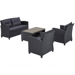 Плетеный комплект мебелис диваном AFM-804G Dark Grey в Режи - rezh.ok-mebel.com | фото 3