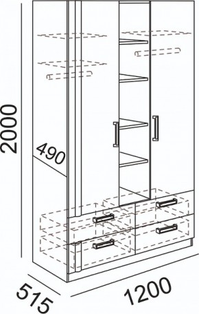 Подростковая Волкер (модульная) в Режи - rezh.ok-mebel.com | фото 7