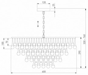 Подвесная люстра Bogate"s Gutta 476/8 в Режи - rezh.ok-mebel.com | фото 5