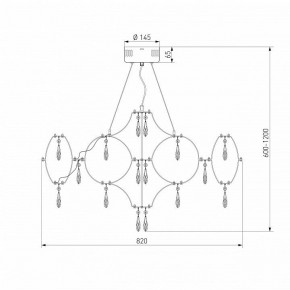 Подвесная люстра Bogate"s Tense 443/1 в Режи - rezh.ok-mebel.com | фото 7
