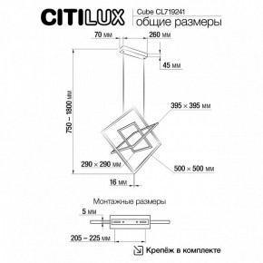 Подвесная люстра Citilux Cube CL719241 в Режи - rezh.ok-mebel.com | фото 9