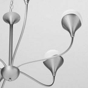 Подвесная люстра Eurosvet Calyx 60169/6 никель в Режи - rezh.ok-mebel.com | фото 5